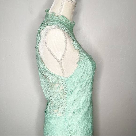 NEW! Free People Daydream Mint Bodycon Slip Dress Size L - Picture 10 of 12